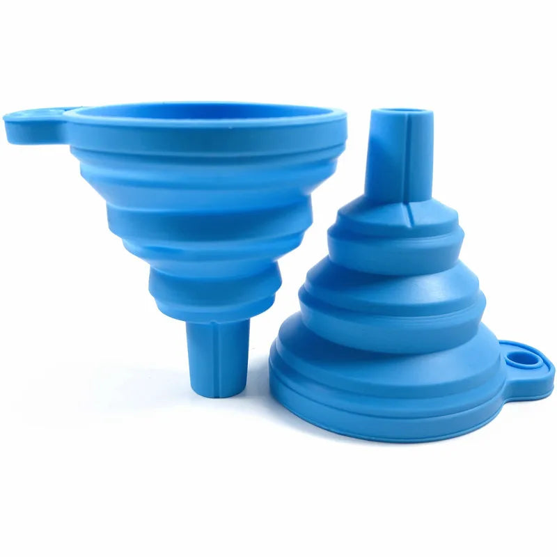 Collapsible Silicone Funnel - Food Grade Kitchen Funnel for Bottles
