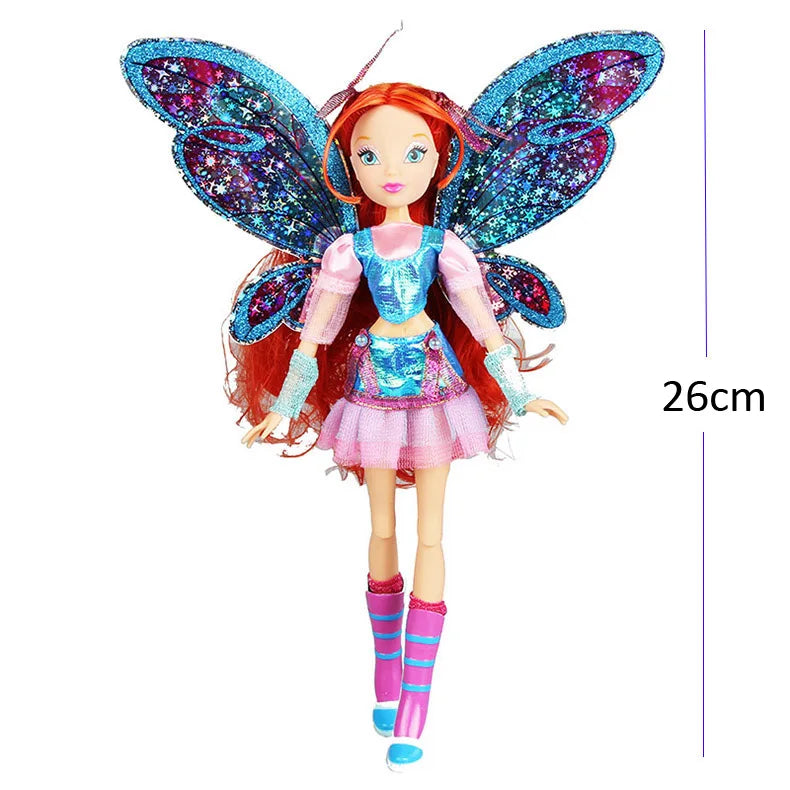 Premium Fairy Doll Collection - Rainbow Colorful Fashion Dolls 26cm