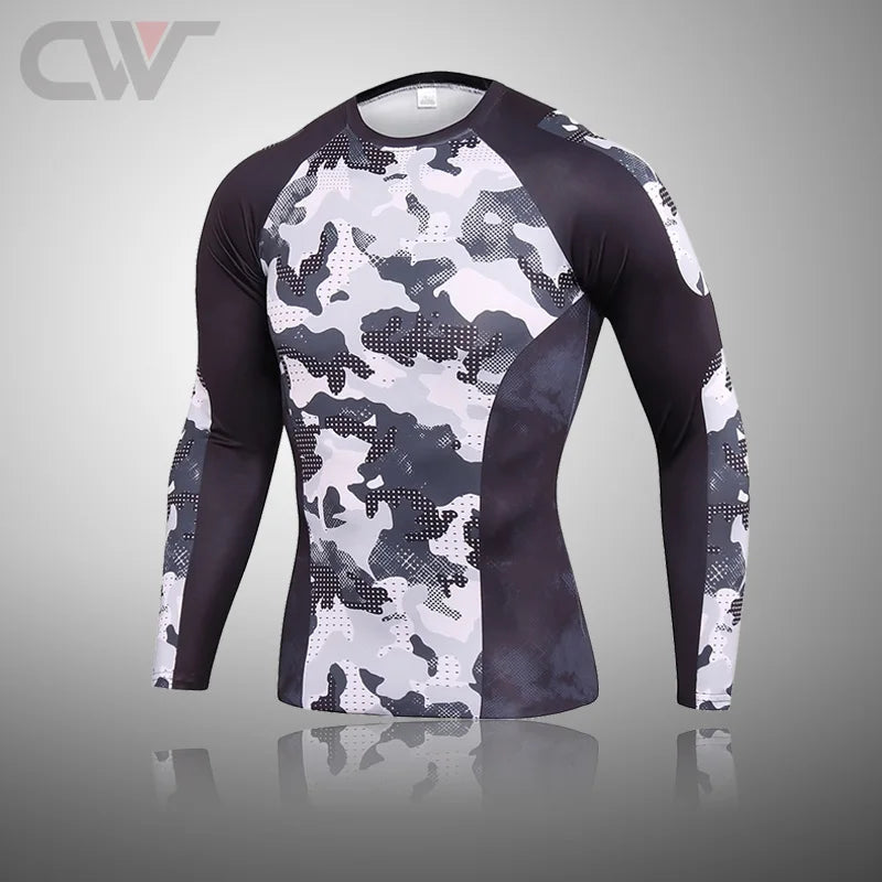 Winter New Men Ski Thermal Underwear Sets Compression Sweat Quick Drying Cycling Thermo Underwear Men Clothing Long Johns