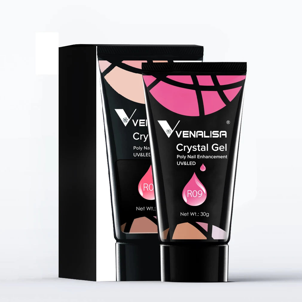Venalisa Poly Nail Gel 30g - UV Hard Gel for French Manicure & Nail Extensions