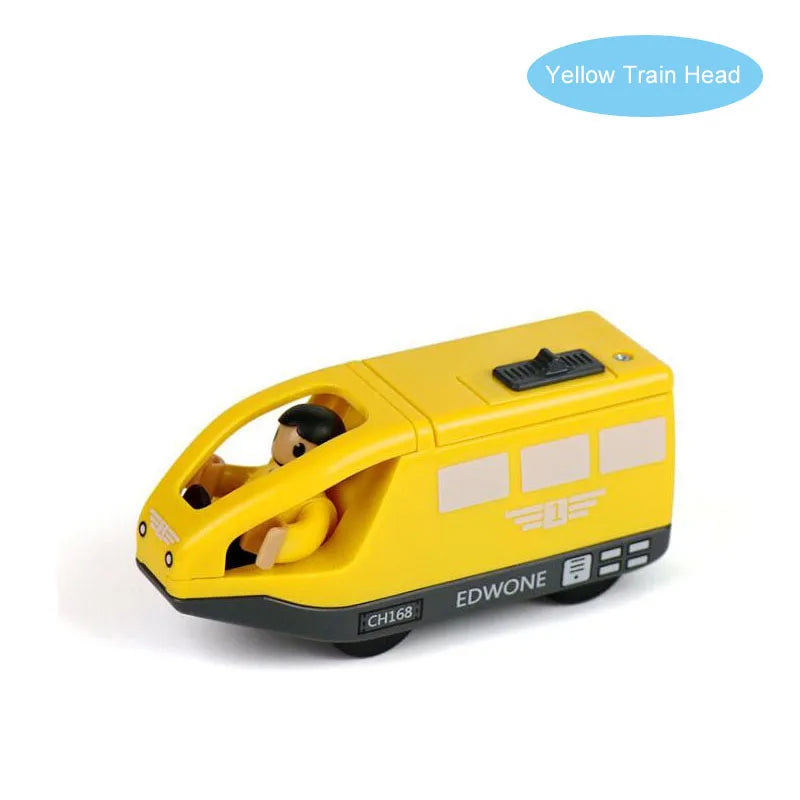 Electric Train Set Toys Model Train Electric Car Fit For Wooden Railway Wood Train Track Christmas Gift For Children