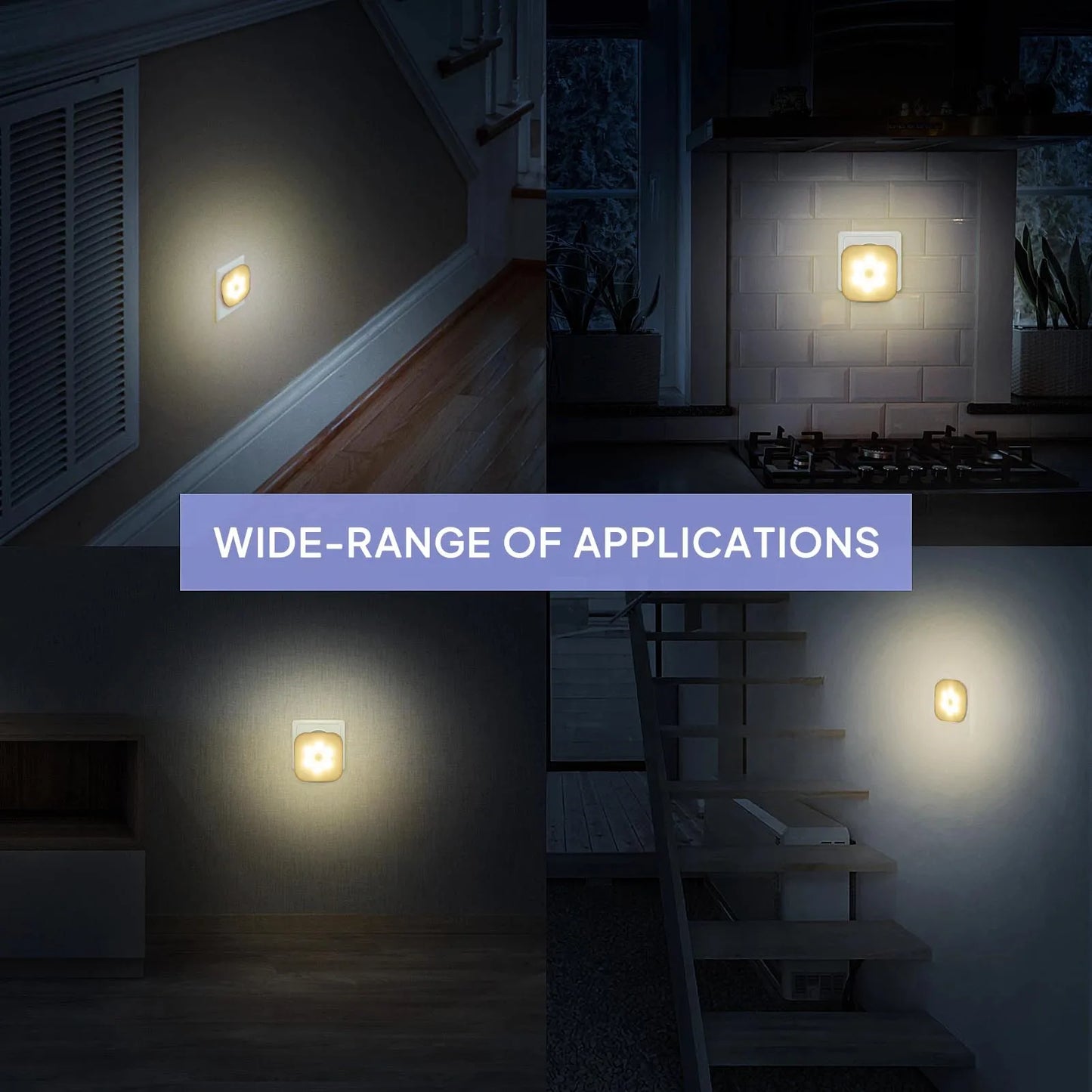 Premium LED Motion Sensor Night Light - Smart Wall Lamp with EU Plug