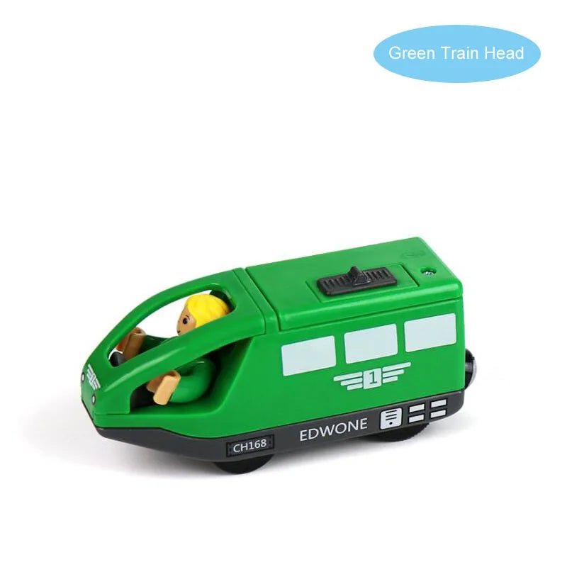 Electric Train Set Toys Model Train Electric Car Fit For Wooden Railway Wood Train Track Christmas Gift For Children