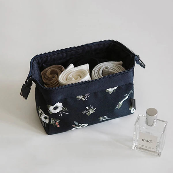 Premium Waterproof Cosmetic Bag - Flamingo Travel Makeup Organizer