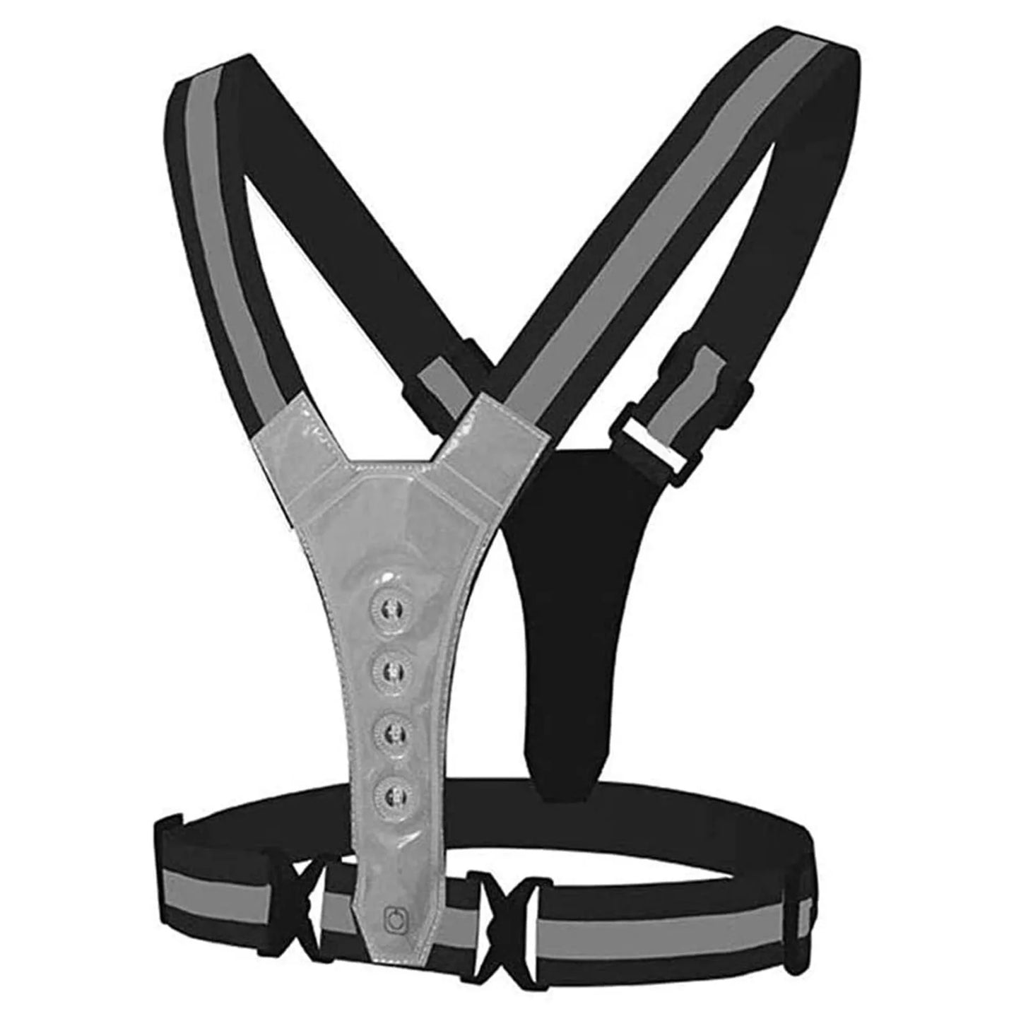 Reflective Straps CR2032 LED Shoulder Straps for Men Women Night Safety Outdoor Hiking Jogging Walking Light Gear