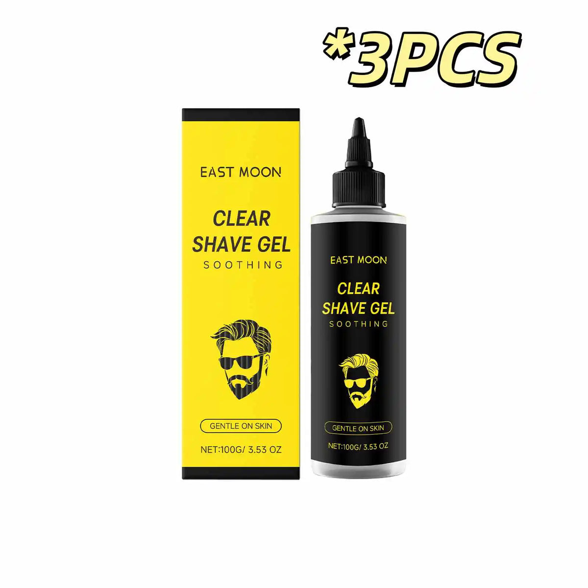 East Moon Man Shaving Care Gel Relieving Red Sooth Pain Moisturize Damage Growth Inhibition Painless Shave Body Hair Remove Gels