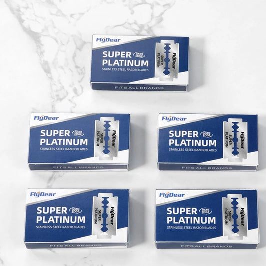 Stainless Steel Razor Blade Old-Fashioned Manual Double-Sided Razor Blade Hairdressing Barber Shop Tools