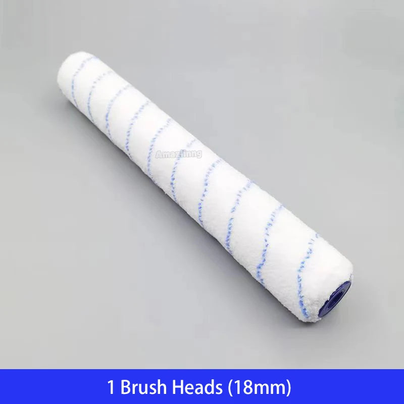Professional 18-Inch Paint Roller Brush Set with Aluminum Handle - 6mm/9mm Microfiber