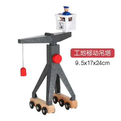 Wooden Train Track Accessories Wood Railway Track Train Station Bridge Tunnel Compatible All Brands Wooden Track Toys
