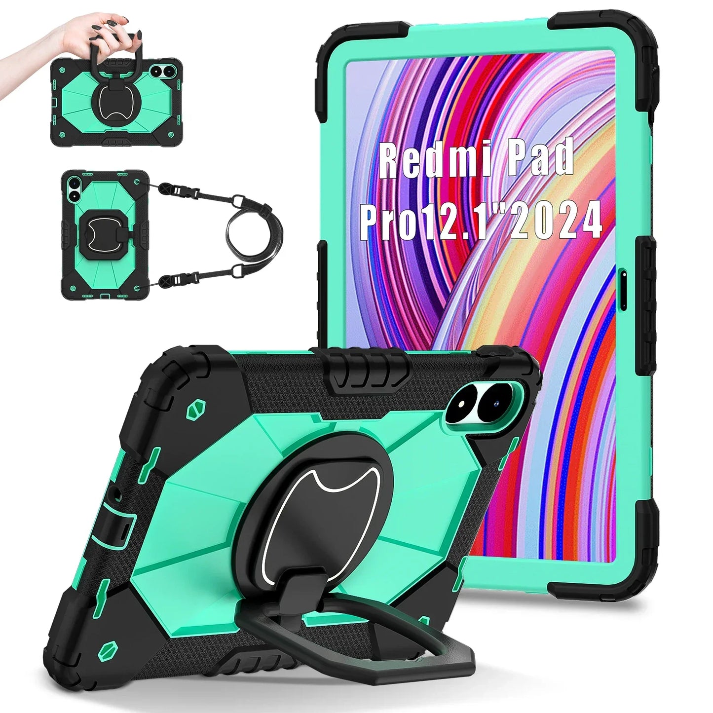 Tablet Case for Xiaomi Redmi Pad 2 11 2025 Pro 12.1inch Tablets Cases Protector Silicone Cover for Xiaomi POCO Pad 12.1 Funda