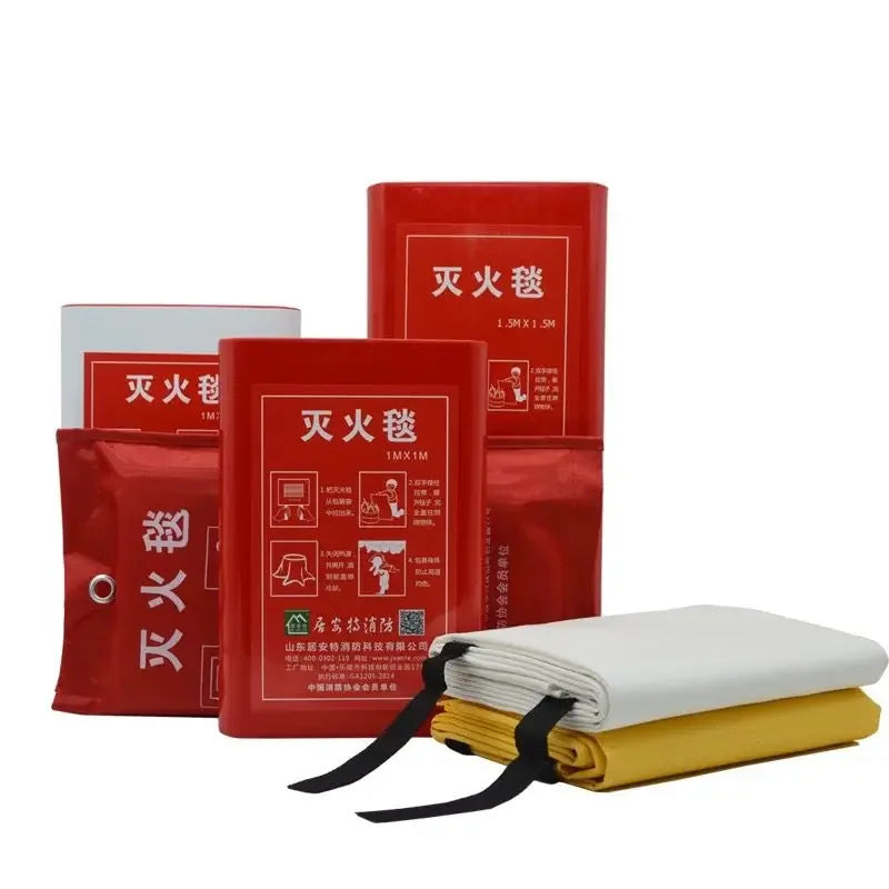 120X120cm Fire Blanket Fighting Fire Extinguishers Tent Boat Emergency Blanket Survival Fire Shelter Safety Cover
