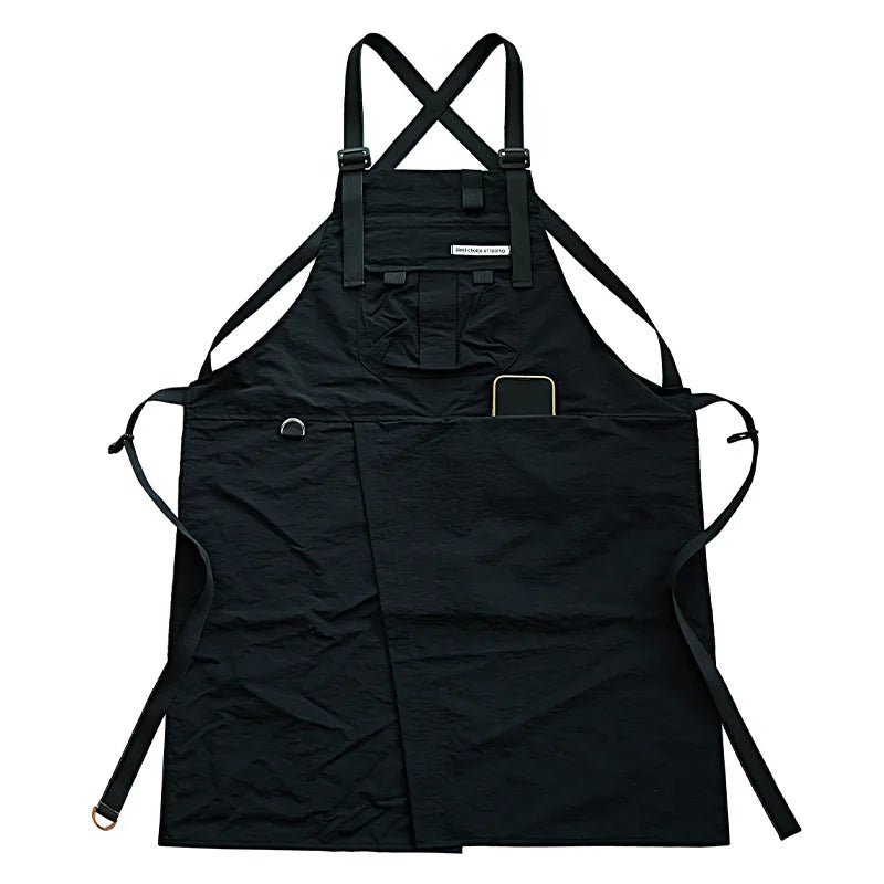 Fashion Work Apron Breathable Waterproof Multifunctional Pocket Apron Men's and Women's Workwear For a Variety of Occasions