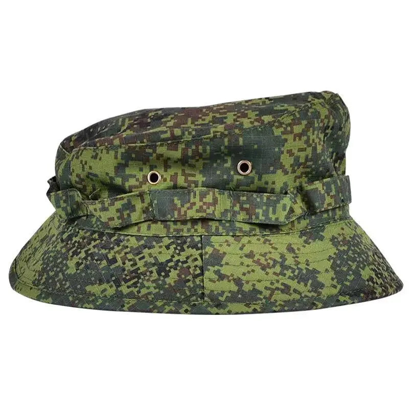 Men's Panama Hat Bucket Hat Tactical Sunscreen Camouflage Outdoor Travel Climbing Fishing Caps Training Beach Men's Hiking Hat
