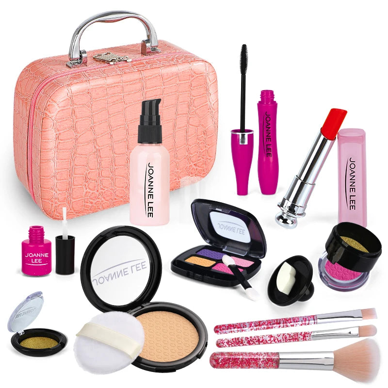 Premium Pretend Makeup Set with Cosmetic Bag - Complete Play Beauty Kit