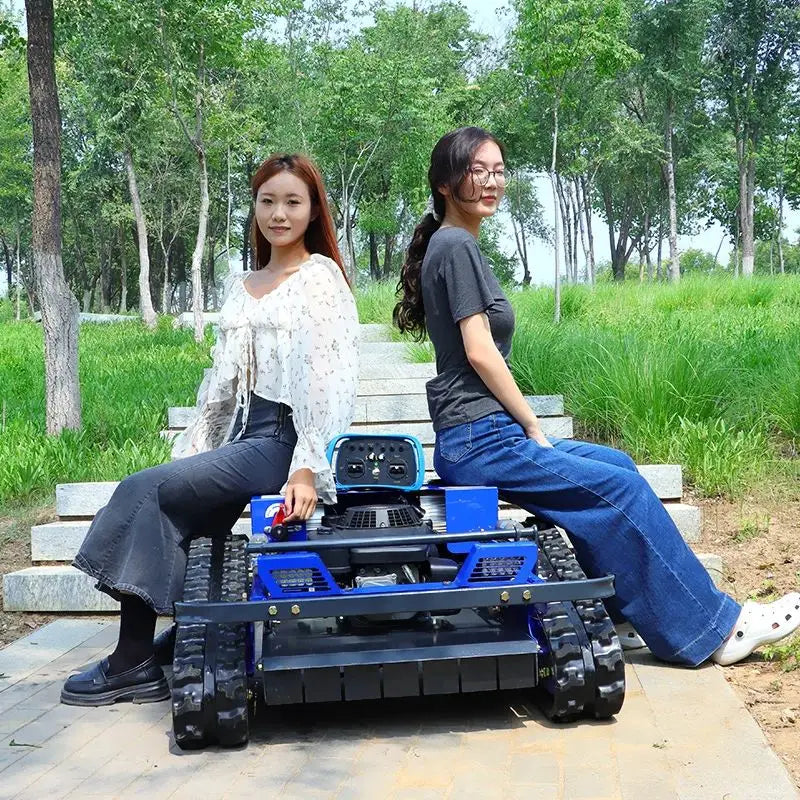 Customized CE EPA  all terrain lawn mower, agricultural rubber track remote control robot lawn mower