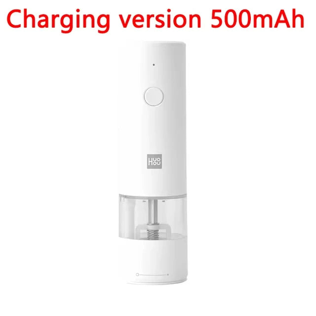 Huohou Electric Pepper and Salt Grinder with LED Light - 5 Grinding Modes