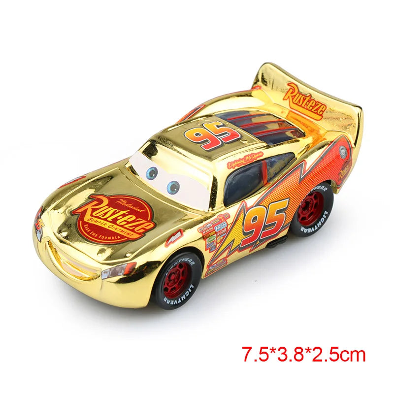 Disney Pixar No.95 Lightning McQueen Cars 2 3 Mater Frank Tractor 1:55 Diecast Vehicle Metal Alloy Boy Kid Toys Birthday Gifts