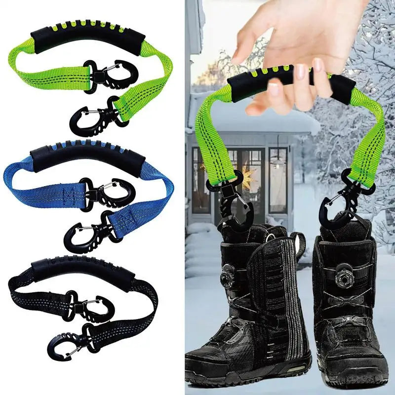 Ski Boot Carrier Straps Roller Skate Carry Strap Ski Boot Carrier Straps Adjustable Snowboard Strap Winter Sport Accessories ﻿