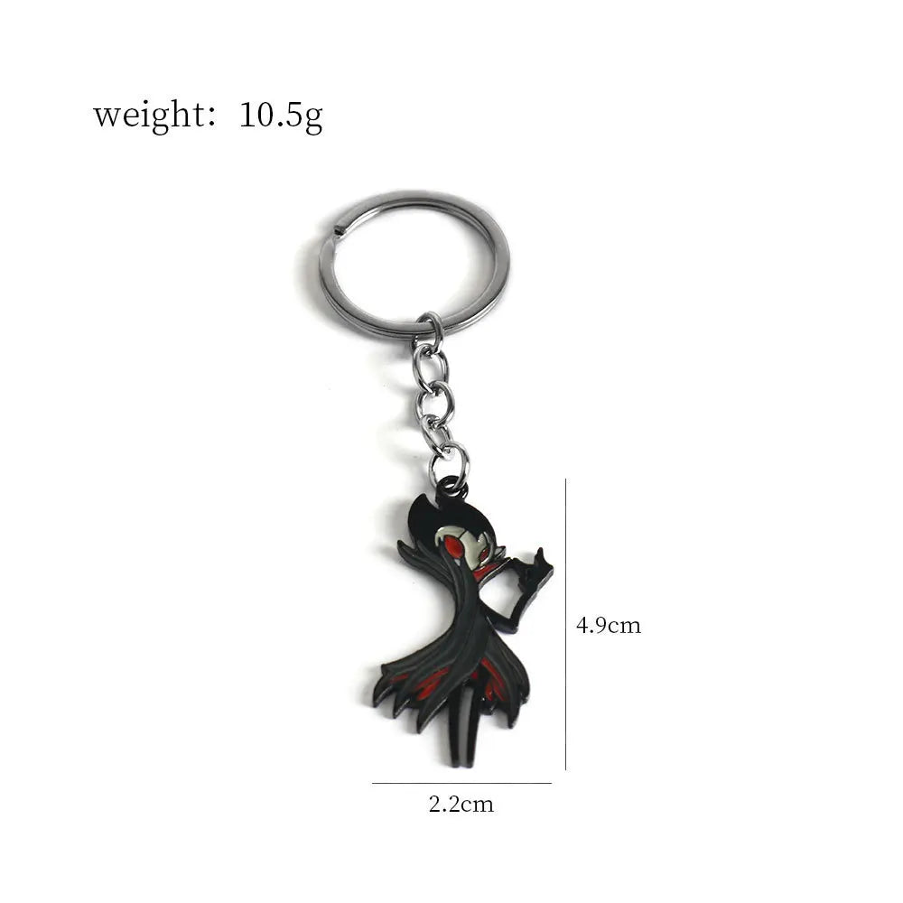 1 Pcs Hot Game Hollow Knight Keychain Metal Key Chains Octopus Pendant Car Bag Key Holder Cartoons Souvenirs Gift Accessories