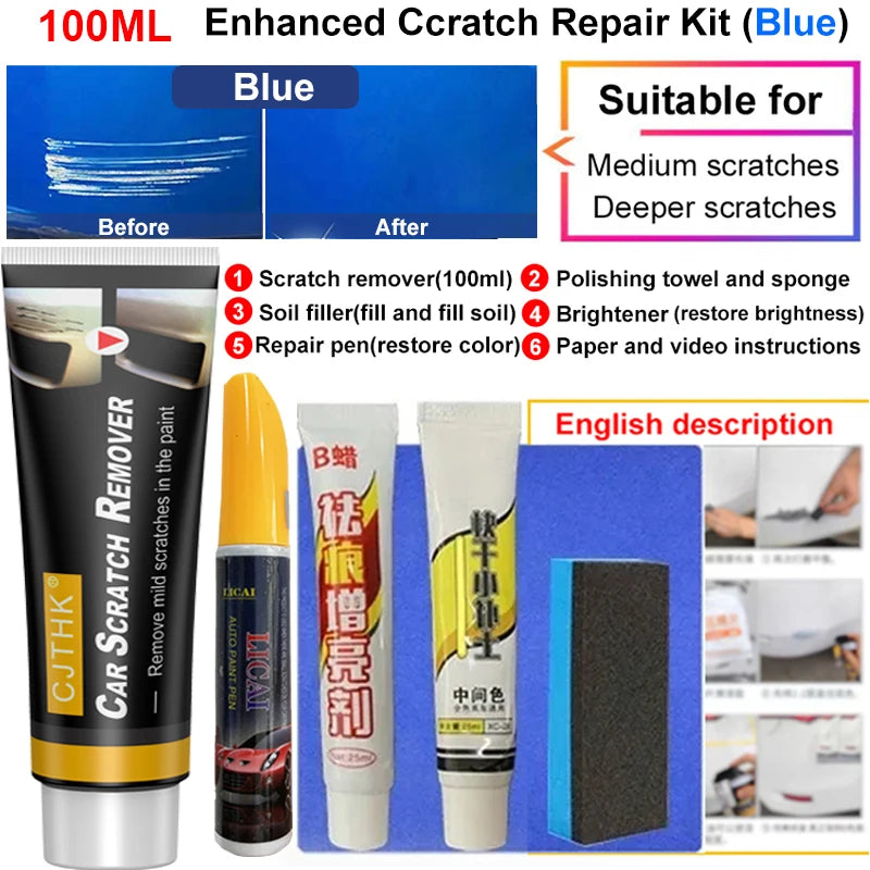 Professional Car Scratch Remover - Paint Repair Polishing Compound Wax