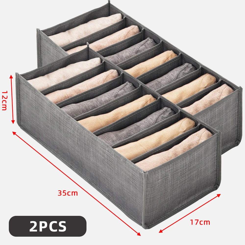 Closets Clothes Organizer Jeans Pants Storage Box Cabinet Drawer Separator Underwear Socks T-Shirt Wardrobe Storage Organizers