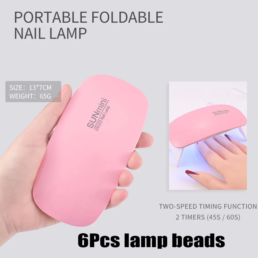 1Pcs Handheld UV Lamp 2W Wavelength 365nm395nm Professional Nail Lamp Dryer Quick Drying Manicure Lamp For Nail Art