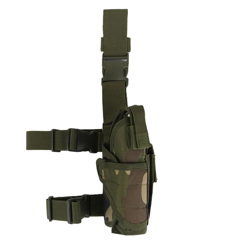 Universal left and right pistol holster tactical tornado leg style thigh holster hunting air gun General pistol clip bag