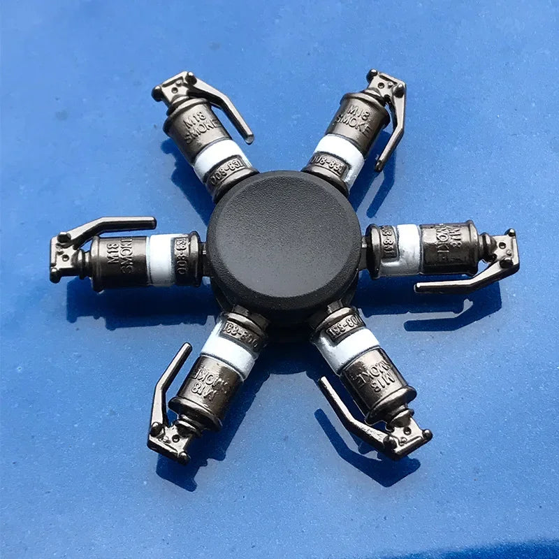 Premium Metal Ninja Fidget Spinner - Stress Relief Hand Toy for Adults