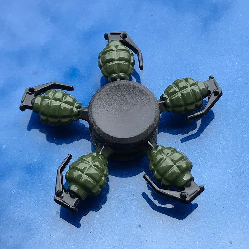 Premium Metal Ninja Fidget Spinner - Stress Relief Hand Toy for Adults