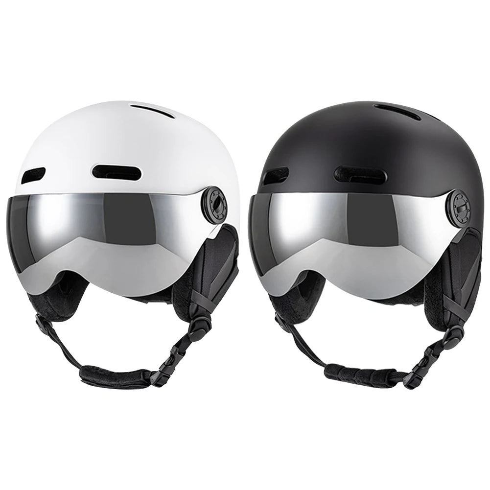 Winter Ski Helmet Snowboard Helmet with Goggles Skiing Helmet ABS Shell Protective EPS Foam Snow Helmet for Men Women