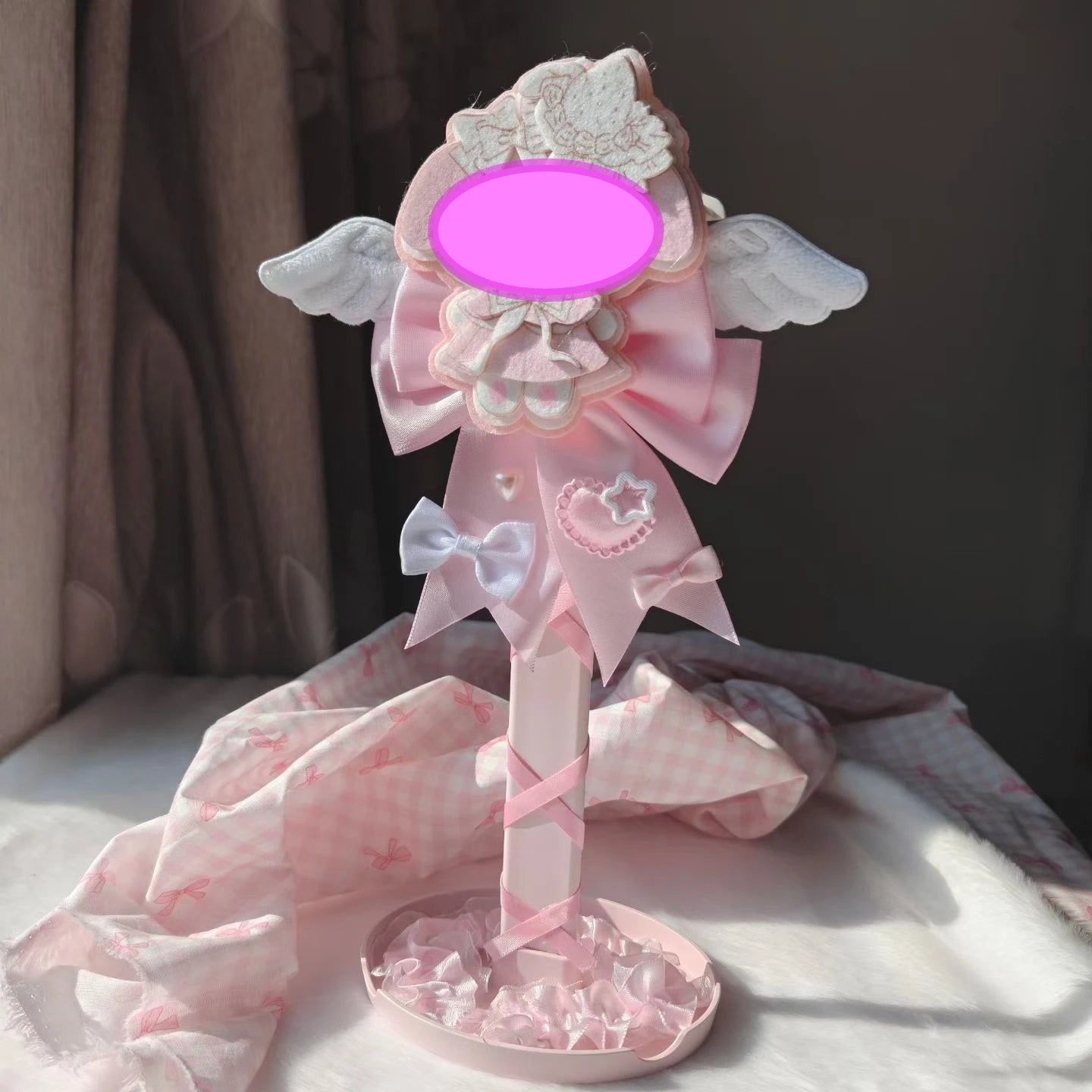 Plush Headphone Stand Customized Cute Headphone Storage Rack Desktop Gaming Esports Earphone Display Stand Headphone Accessories