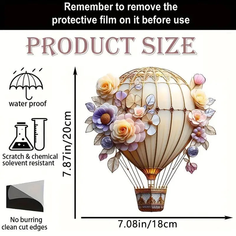 Love Balloon Hot Air Balloon Lantern Valentine's Day Decoration Acrylic Pendant New Fashion Simple Home Decorations Hangings