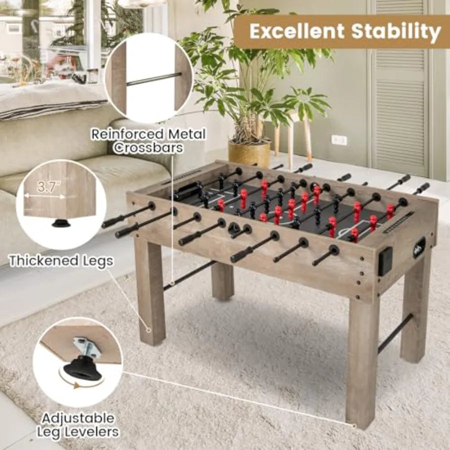 Premium 54-Inch Foosball Table - Full-Size Soccer Game with Accessories