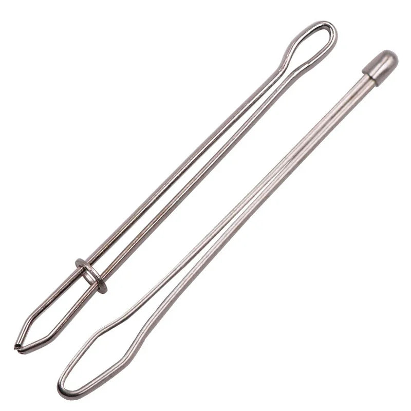 2/4pcs Stainless Steel Cited Clips Elastic Belt Wearing Rope Weaving Tool Bag Wrap Rope Wearing Sewing Accessories Sewing Tools