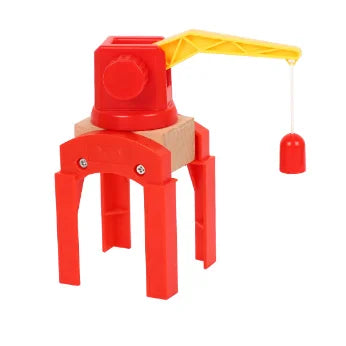 New Wooden Railway Train Track Set Accessoriess Train Station Tunnel Crane Fit All Brands Wood Tracks Educational Toys For Kids