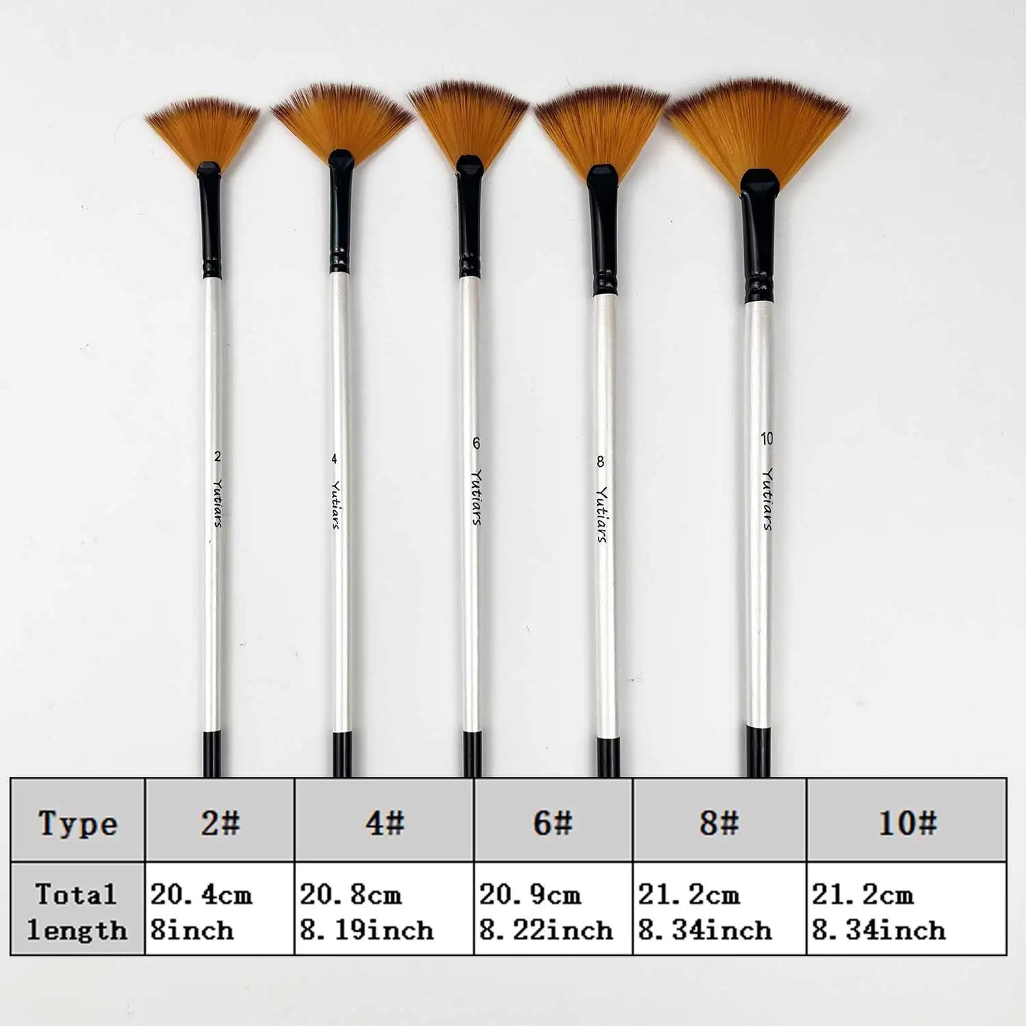 29pcs Nylon Brush Set - Round, Filbert, Flat, Fan, Angular & Detail Brushes for Acrylic, Oil & Watercolor Painting