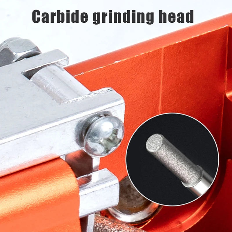 Manual Chainsaw Sharpener - Hand Crank Sharpening Tool for Electric & Gas Chainsaws