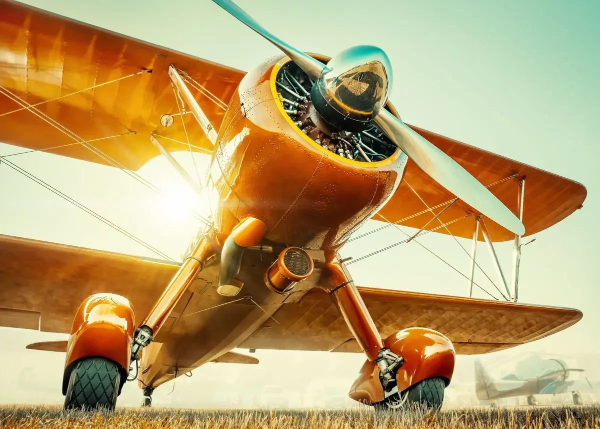 Retro Airplane Fighter Poster Art Canvas Painting Print Sky Aircraft Pictures for Living Room Office Wall Art Home Decor Gift