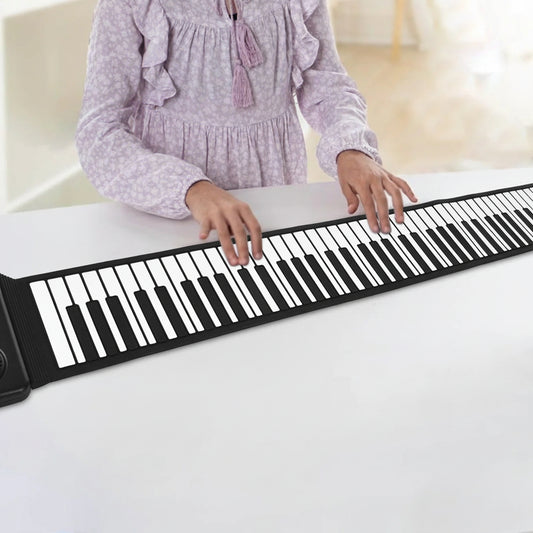 Premium 88-Key Roll-Up Piano - Portable Foldable Electronic Keyboard