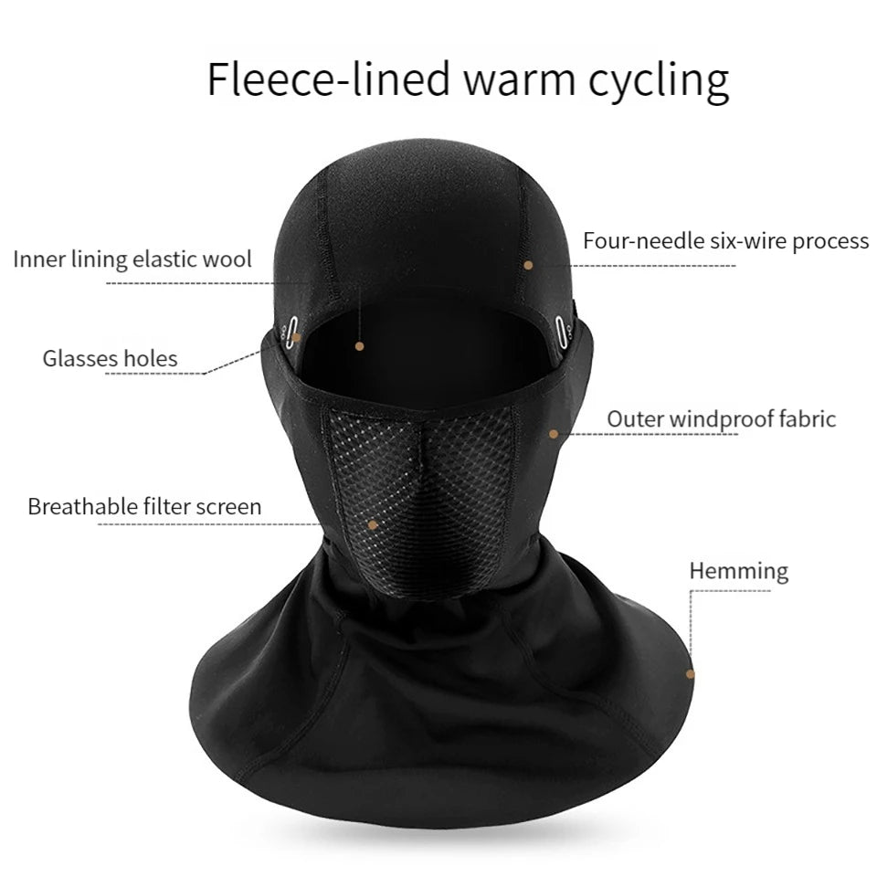 LOOGDEEL Windproof Skiing Face Mask Balaclava Ski Mask Fishing Skiing Hat Headwear Winter Skiing Mask Fleece Thermal Keep Warm