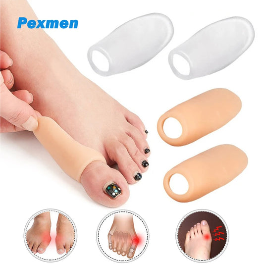 Pexmen 2/4Pcs Gel Bunion Protector Shield Bunion Pads and Cushion for Big Toe Relieve Foot Pain for Rubbing and Pressure