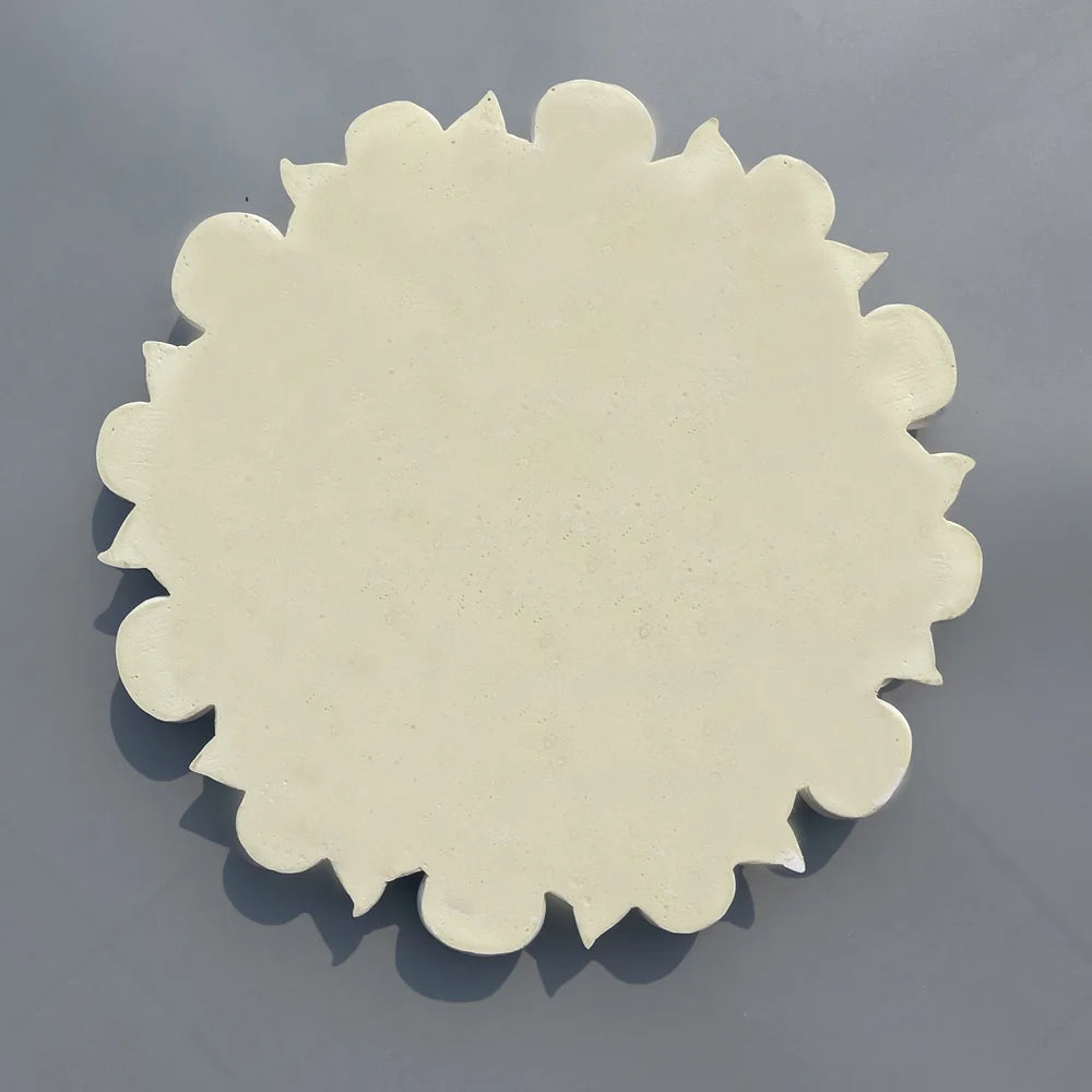 PU Polyurethane Material Imitation Plaster Lamp Panel Living Room Chandelier Ceiling Crystal Lamp Holder Disc Carved Lamp Panel