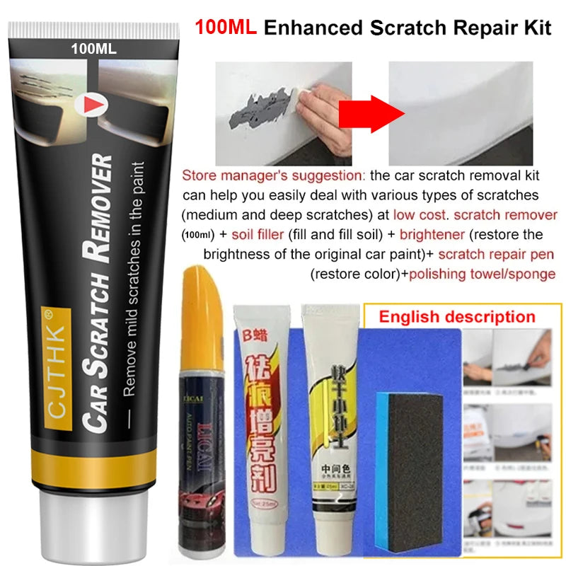 Professional Car Scratch Remover - Paint Repair Polishing Compound Wax