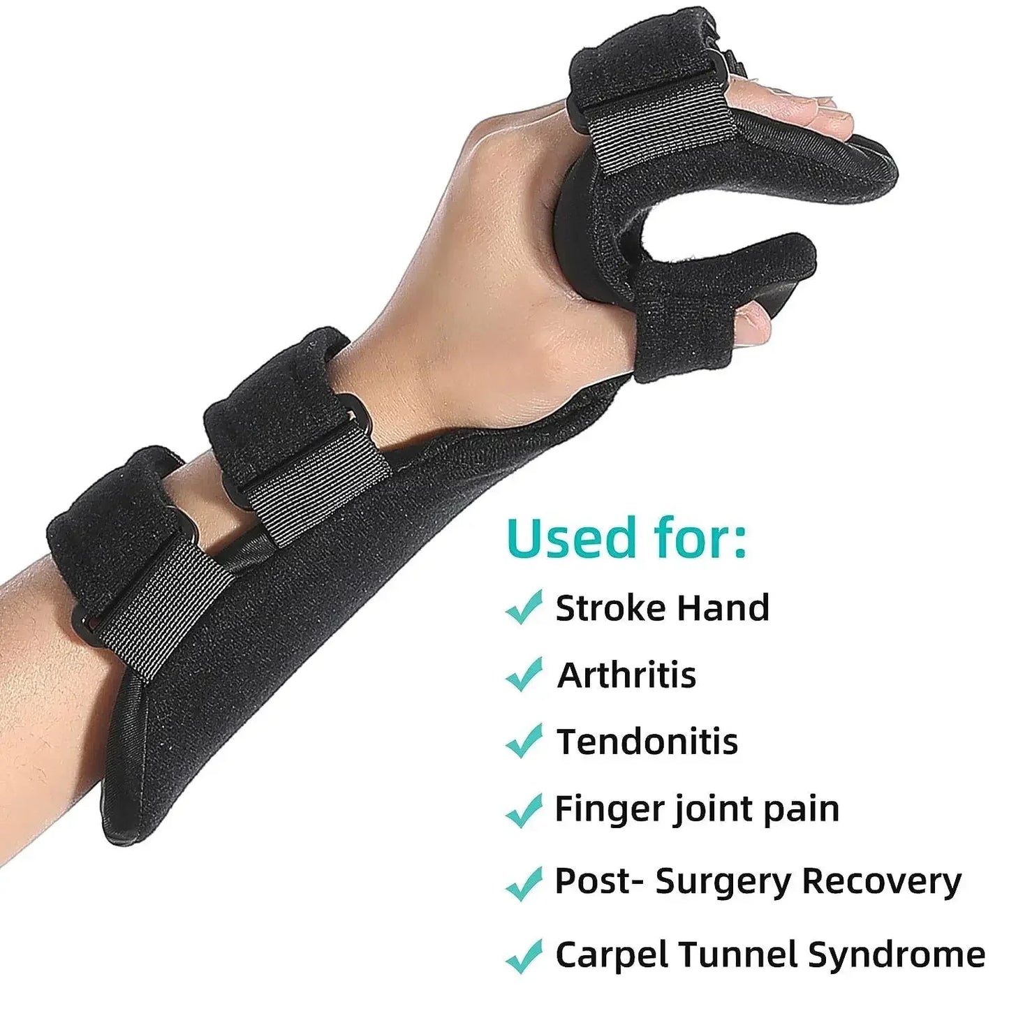 Premium Stroke Hand Brace - Adjustable Orthopedic Wrist Splint Support