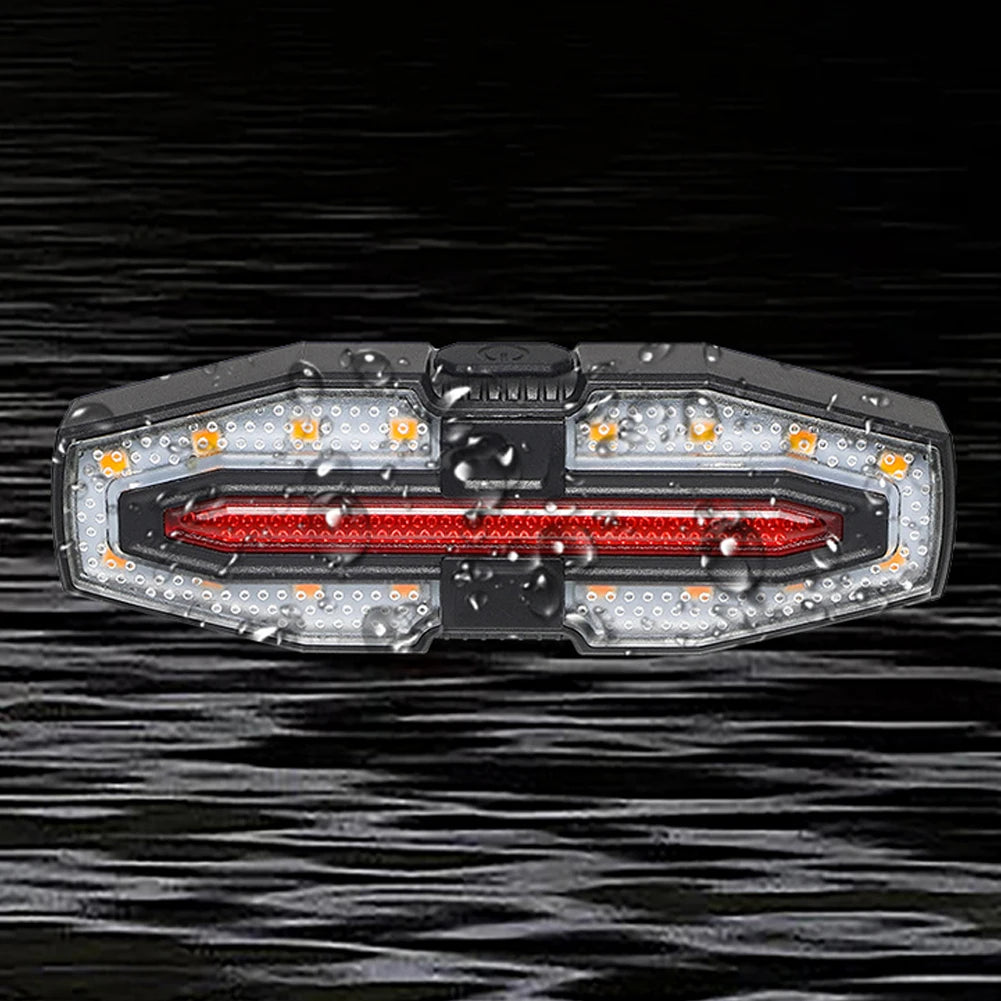 Premium Rechargeable Bike Tail Light - Wireless Turn Signal System IPX6