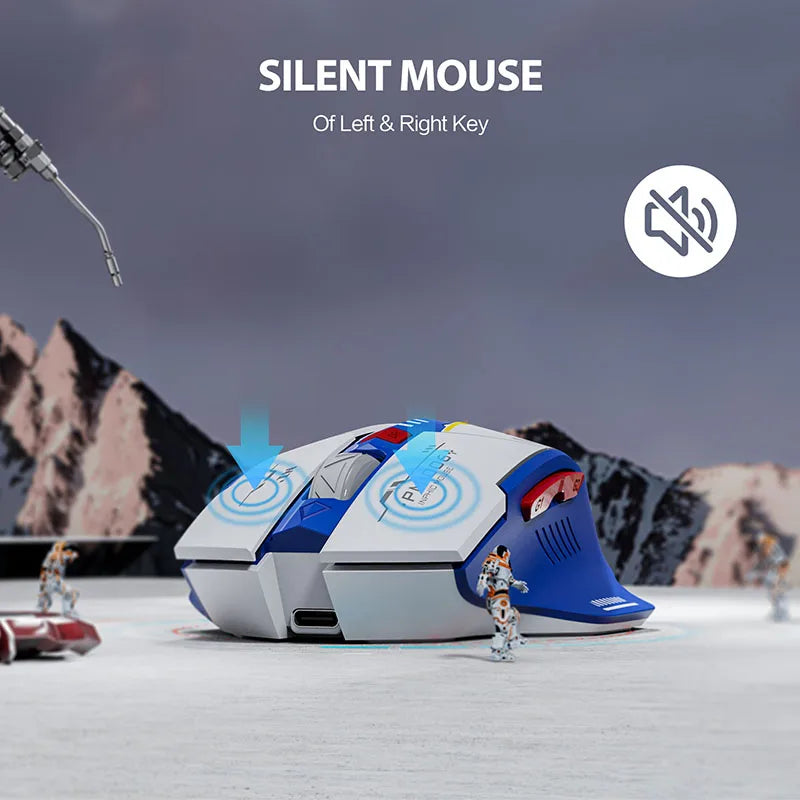 INPHIC F9 Wireless Mouse Rechargeable Silent Office Mouse Power Display Computer Notebook 2.4G Universal Portable Mecha Version