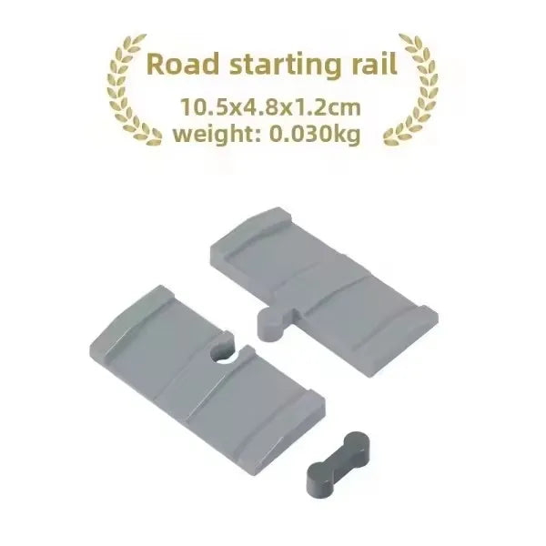 Wooden Train Track Accessories Plastic Flexible Tracks Turntable Slope Bridge fit for Brand Wood Tracks Railway Toys for Kids