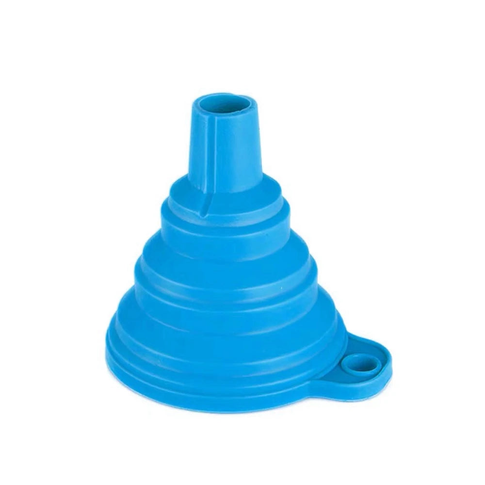 Collapsible Silicone Funnel - Food Grade Kitchen Funnel for Bottles