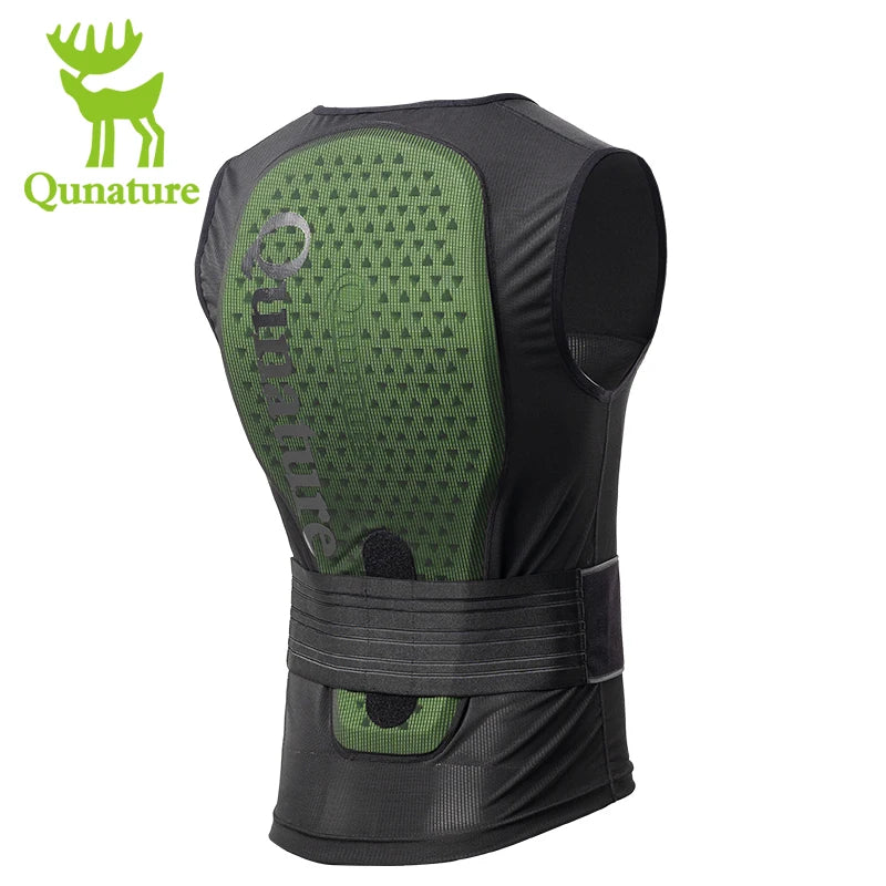 Qunature Ski Vest  Outdoor Sports Back Protection Vest Adults Thickened ESA Pad Protector Breathable Ski Snowboard Vest