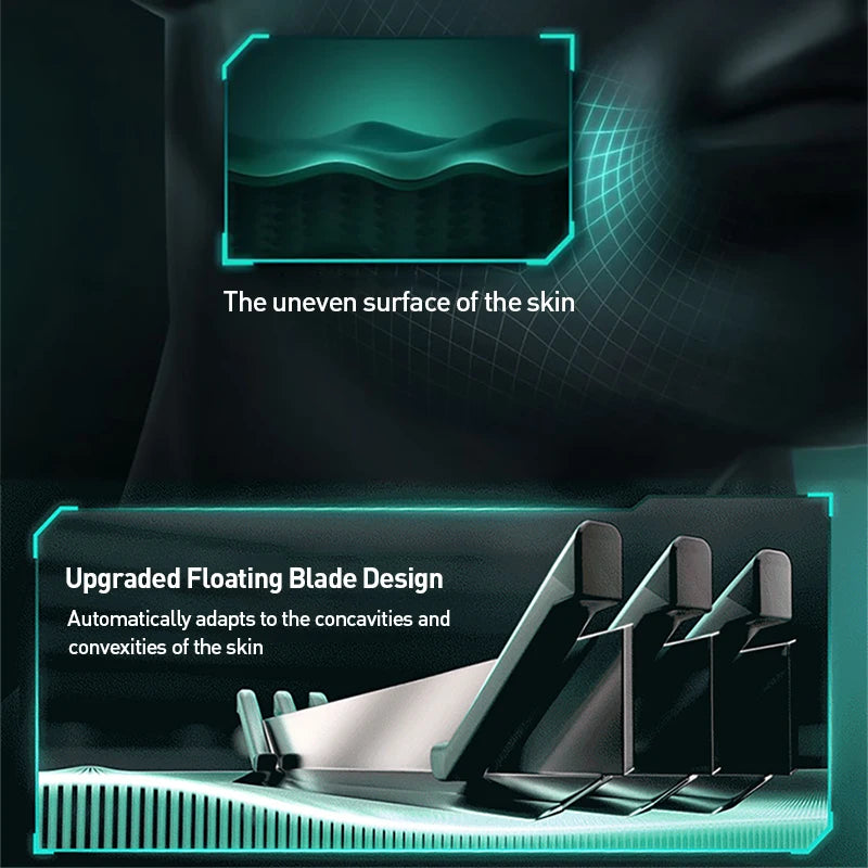 Gillette New Vector 3D Power Razor Floating Blades Shaving Beard Machine
